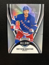 25-26 UD Allure Hockey Rookie Black Rainbow Parallel 113 Matthew Robertson