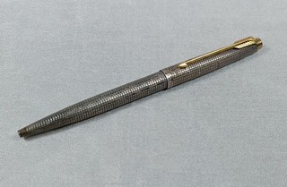 Parker Sterling Silver Ballpoint Pen NOT WORKING for PARTS OR REPAIR Made in USA