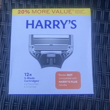 Harry’s Razor Blade Refills 12 Pack (NEW) New in box 2.08 per gallon