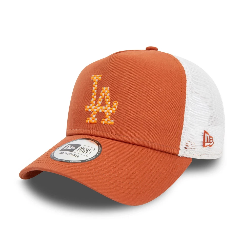 New Era Casquette de camionneur saisonnière pour hommes ~ LA Dodgers marron - Photo 1/1