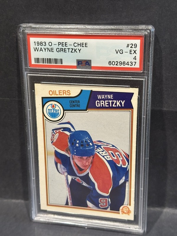 1983 O-PEE-CHEE OPC #29 WAYNE GRETZKY OILERS HOF PSA 4 VG-EX