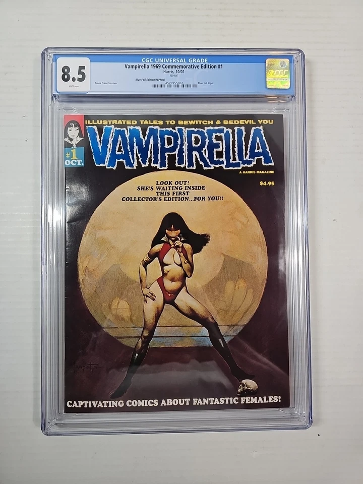 Vampirella #1 (Commemorative Foil Editions) 2001. Lmt To 100. Cgc 8.5 Lot 958 - Image 3 of 4