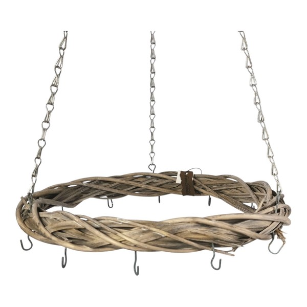 Rattankranz 41Cm Naturkranz Deckenkranz HäNgekranz KüChenkrone Advent Natur-image