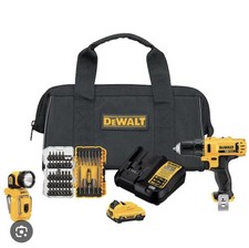 DEWALT DCK214F1 12V Max 2-Tool Combo Kit with 45-Piece Screwdriving Set