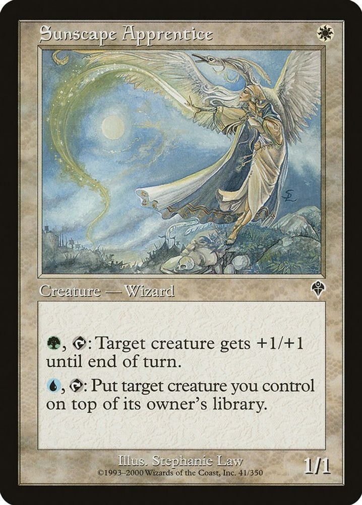 2000 Magic: The Gathering: Invasion Sunscape Apprentice (#41, C, Lightly Played)