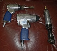 Lot Of 3 Excell Pneumatic Ratchet Drill Used Tested Working