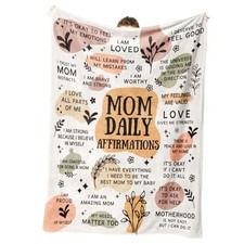 New Mom Gifts for Women - Mom Blanket - Mom Postpartum/Gender Reveal Gifts,