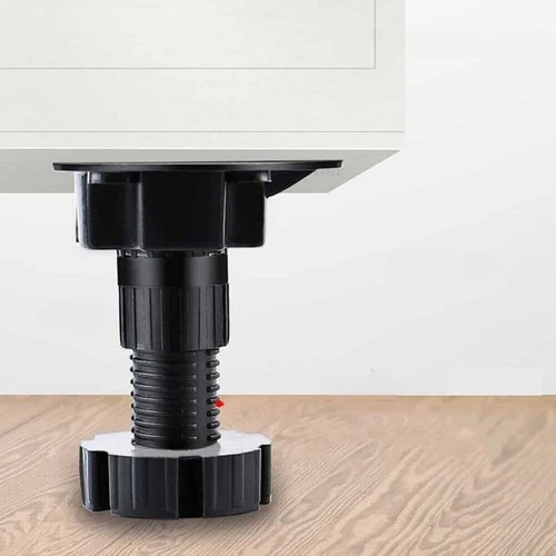 60mm 80mm-150mm Plinth Feet Kitchen Cabinet/Carcase Base Plastic Adjustable Legs - Picture 5 of 10