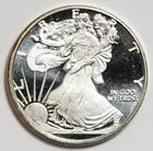 1/2oz .999 Fine Silver PF Round - American Eagle ASE Design, Excellent Condition
