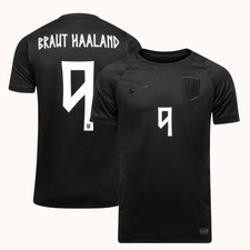 Black Braut Haaland Norway 2026 WC Home Jersey 3D Soccer Fan Gift Unisex S-5XL