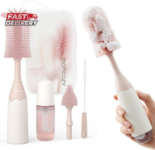 Momcozy Bottle Brush Kit with Push-Press Foam Design - Newborn Essentials Gift,