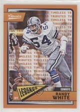 2018 Panini Classics Legends Timeless Tributes Orange 20/25 Randy White HOF 0b2
