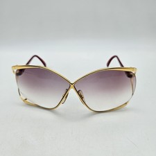 VTG 80's Christian Dior 2056 Butterfly Sunglasses Gold Red Germany FRAMES ONLY