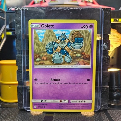 Golett Cosmic Eclipse Pokémon TCG 89/236 Sun & Moon Common