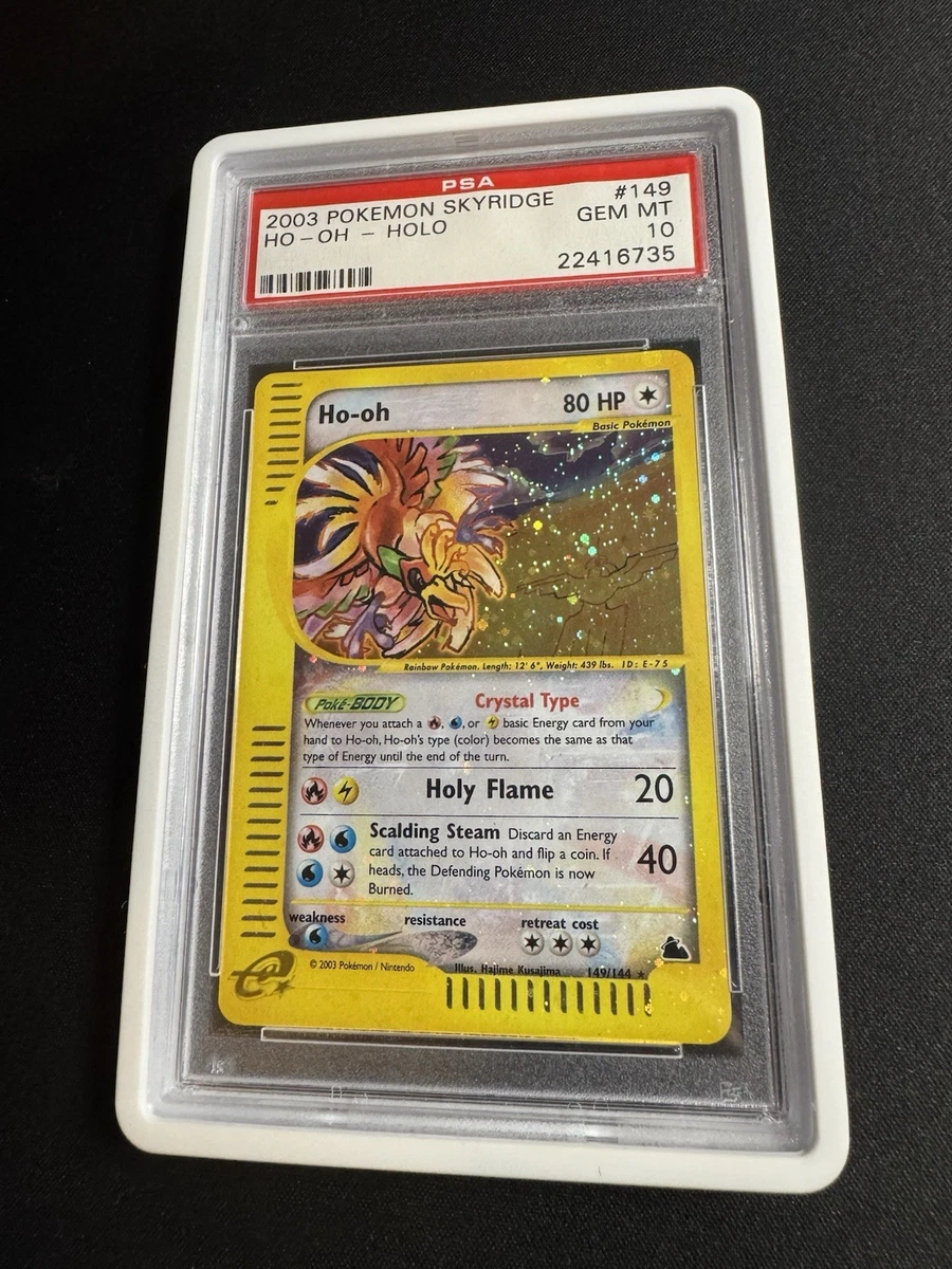 Ho-Oh Pokémon TCG Skyridge Collectible Individual Card Games for