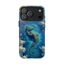 Phone Ink Case for iPhone / Galaxy / Pixel – Seahorse Island Aerial View Reef