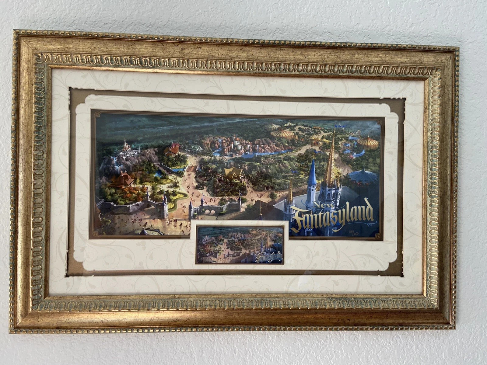 WDI MOG New Fantasyland Jumbo Pin Frame Art Walt Disney World Magic Kingdom 2012