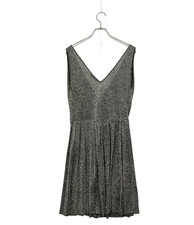 PRADA Pleated Sleeveless Dress with Lamé, Size 36 (XS), Women’s 2267