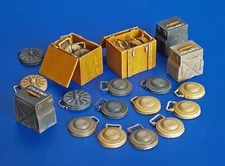 1/35 Scale Land Mine & Crate Set – Anti-Tank Mines Diorama Accessories Kit