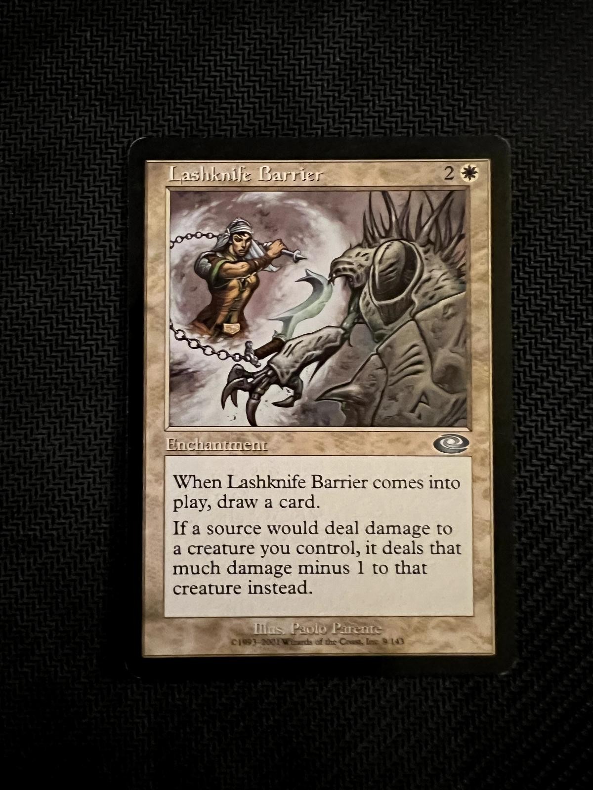 Lashknife Barrier 9 UC Planeshift Magic: The Gathering MP
