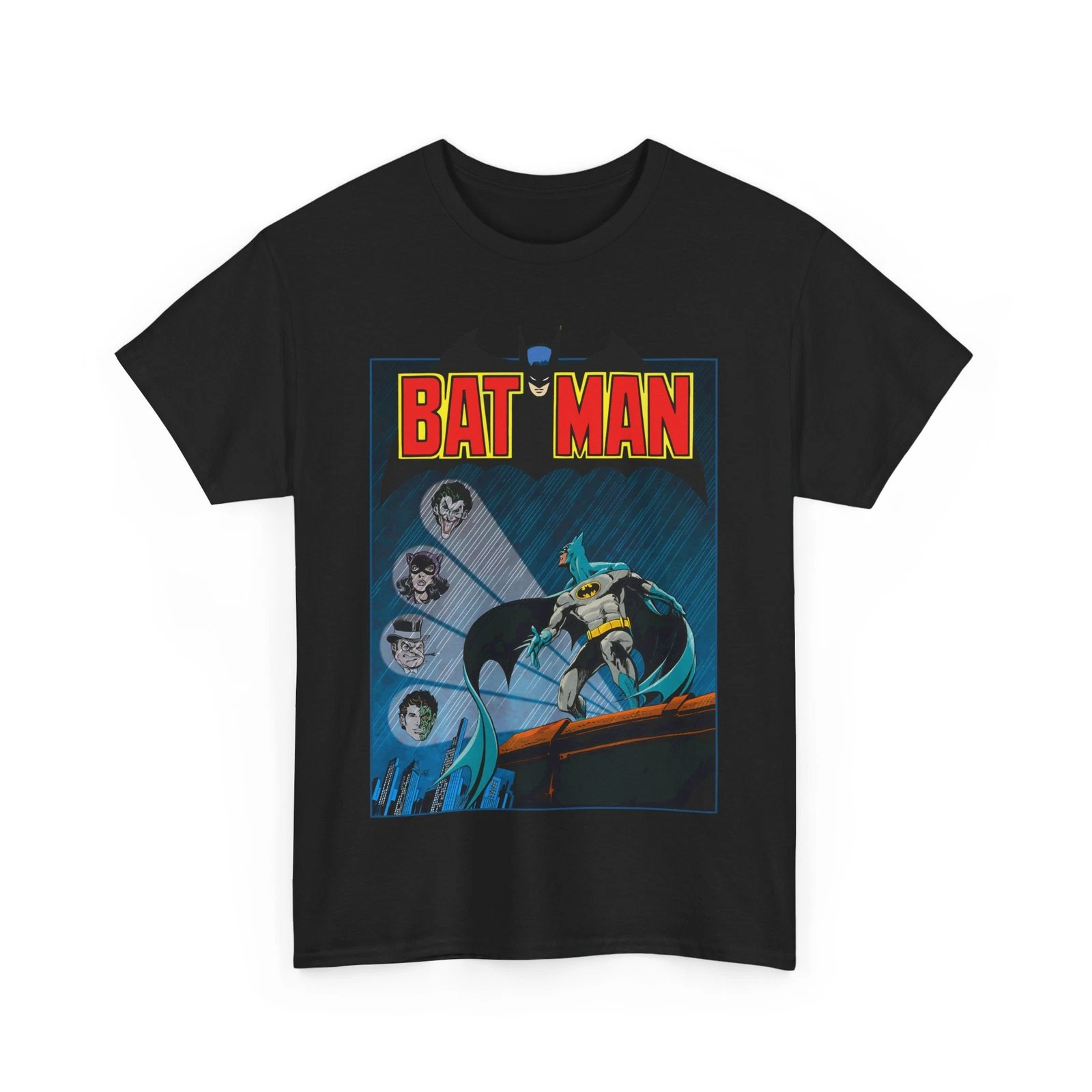 Batman T-Shirt - DC Comics - Catwoman, Joker, Two-Face, Penguin - Bronze Age Art