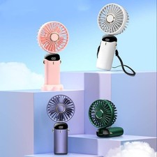 Portable Handheld Fan USB Rechargeable Mini Desk Cooling Fan Travel Foldable
