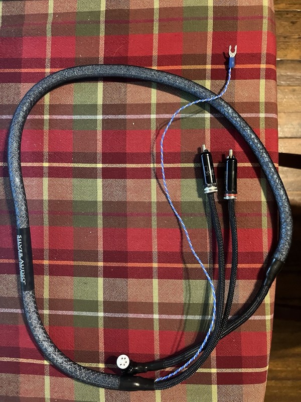 SILVER AUDIO  Silver Breeze  Phono Cable  Right Angle DIN/RCA  EX