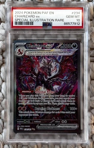 PSA 10 2024 CHARIZARD EX 234/091 POKEMON PALDEAN FATES SIR #234 GEM MINT 🔥
