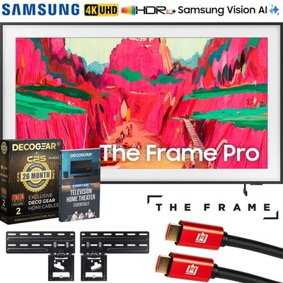 Samsung 65'' The Frame Pro LS03FW 4K Neo QLED TV 2025 + Extended Protection Plan