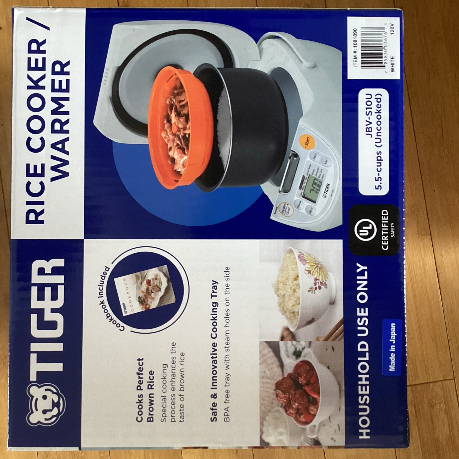 Tiger JBV-10CU Rice Cooker 5.5 Cup brand new