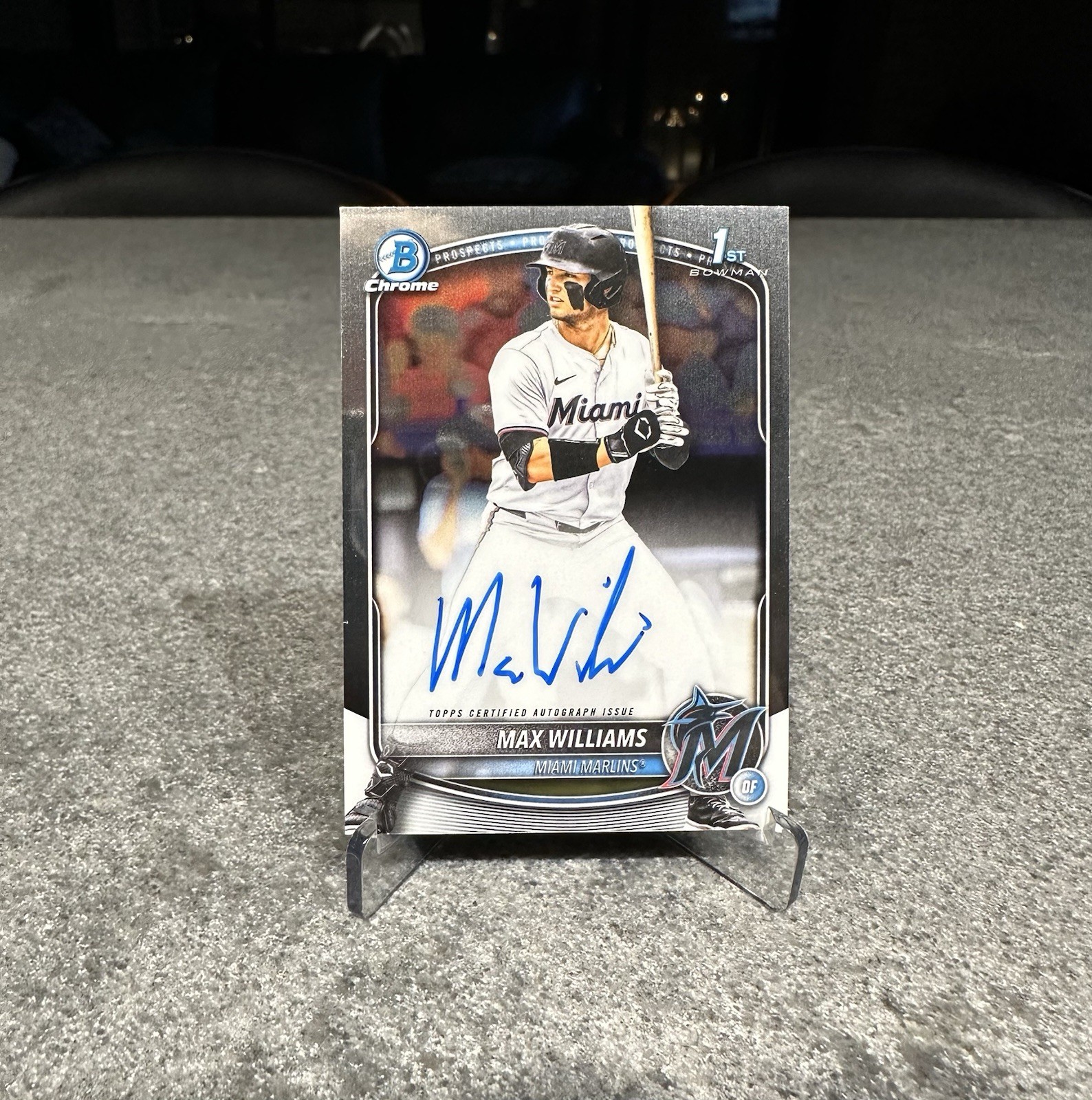 2025 Bowman Draft - Max Williams #CPA-MWI 1st Bowman Chrome Auto - Marlins