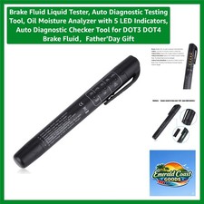 Digital Brake Fluid Tester With 5 Led Indicators - Compact Accurate Tool