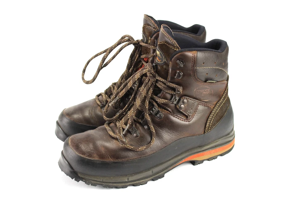 Meindl Gr.42 Uk.8 Herren Outdoor Wandern Trekking Boots Leder Braun - Bild 2 von 4