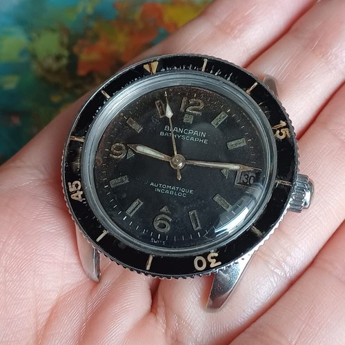VINTAGE BLANCPAIN BATHYSCAPE DIVER MID 60 FIFFTY PHANTOMS 37,5MM WATCH #5568 - Foto 20 di 22
