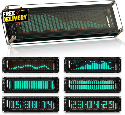 AK2515 Pro Audio Spectrum Analyzer with VFD Display MIC Input & Advanced AGC....