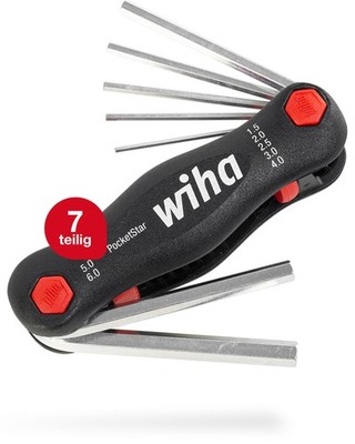 Wiha Multitool PocketStar  Sechskant 7-tlg. mit SB-Aufhänger (23037)
