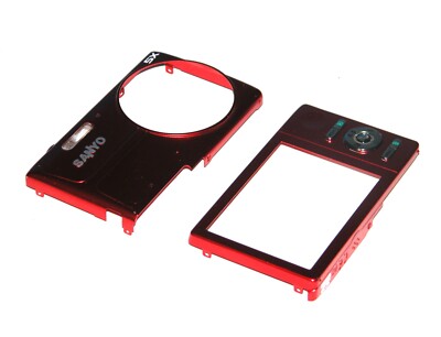 Body Case / Covers For Sanyo VPC-T1496 Digital Camera (Red) - Repair Parts