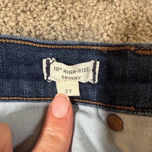 MADEWELL Jeans Womens Size 27 Medium/Dark Wash 10" High Rise Skinny - Picture 5 of 12