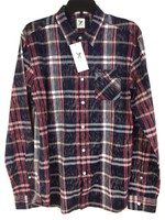 Mark Ecko Button-front Shirt Men's Medium Red 100% Cotton Msrp: $89.50 Mark Ecko Button-front Shirt Men's Medium Red 100% Cotton Msrp: $89.50