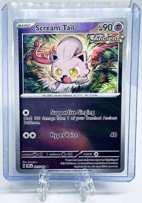 Scream Tail Uncommon Reverse Holo Psychic Temporal Forces Pokemon Card 077/162