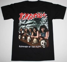EXODUS PLEASURES OF THE FLESH BLACK Cotton Black Men S-4XL T-shirt TU076