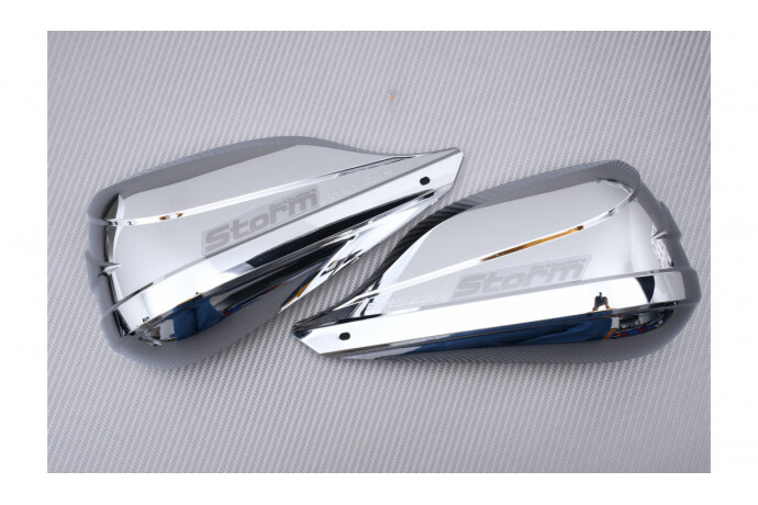 Protège main moto BARKBUSTERS STORM plastique chromé accessoire protection guidon STM-003-00-CH