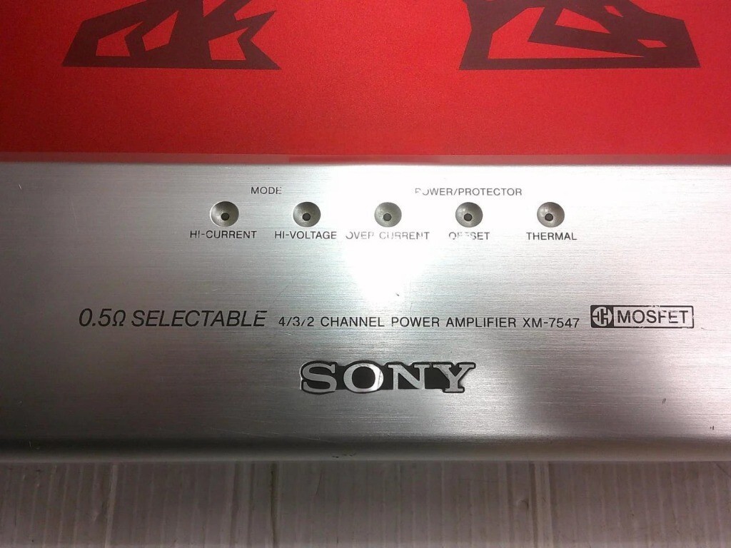 SONY Xplod XM-7547 4 Channel Car Audio Power Amplifier 180W x4 Max