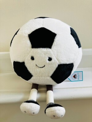 JELLYCAT I AM AMUSEABLES SPORT BEACH FOOTBALL BRANDNEU + ETIKETT ORIGINAL AS2UKF