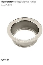 InSinkErator FLG-PN Garbage Disposal Flange Polished Nickel