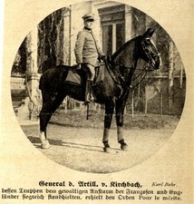 Pour le m&egrave;rite Tapferkeitsorden f&uuml;r Westfront-General v.Kirchbach von 1916