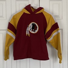 Washington Redskins NFL Hoodie Sweatshirt Youth Reebok Medium 10/12 Burgundy
