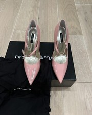 Dolce & Gabbana Very SEXY High Heel Pink Pumps Shoes 371/2 Italy New
