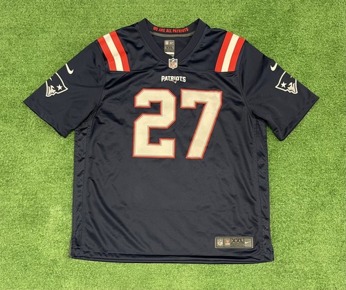 Nike New England Patriots JC Jackson NFL Football Jersey Size 2XL Navy Blue