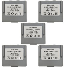 5Pack 68301000 3.6V 2750mAh Battery for Hetronic 68300900 Remote Control Battery